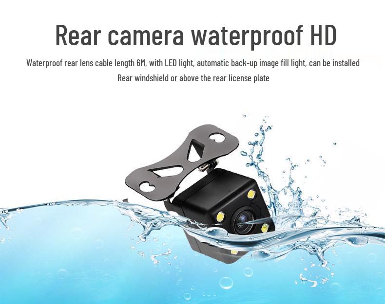 Wow 4-Inch Touchscreen HD Dual Lens Dash Cam with 1080P Front & Rear Recording
