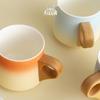 Premium Ceramic Tea Cup Set with Wooden Handles: Elegant Australian White Espresso Cups for Two