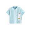 Girls' Polka Dot Cute Cat Short-Sleeved T-Shirt Kidsren's Tops Baby Pure Cotton Summer Clothes Kidsren's Half-Sleeved T-Shirt 2-8