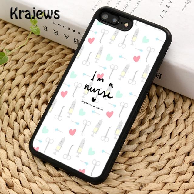Krajews Cute Doctor Nurse Medical Medicine Health Phone Case For iPhone 17 Air 16 15 14 plus 11 12 13 pro max Fundas