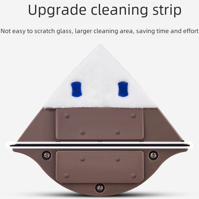 High-Rise Double-Sided Magnetic Window Cleaning Brush and Glass Wiper