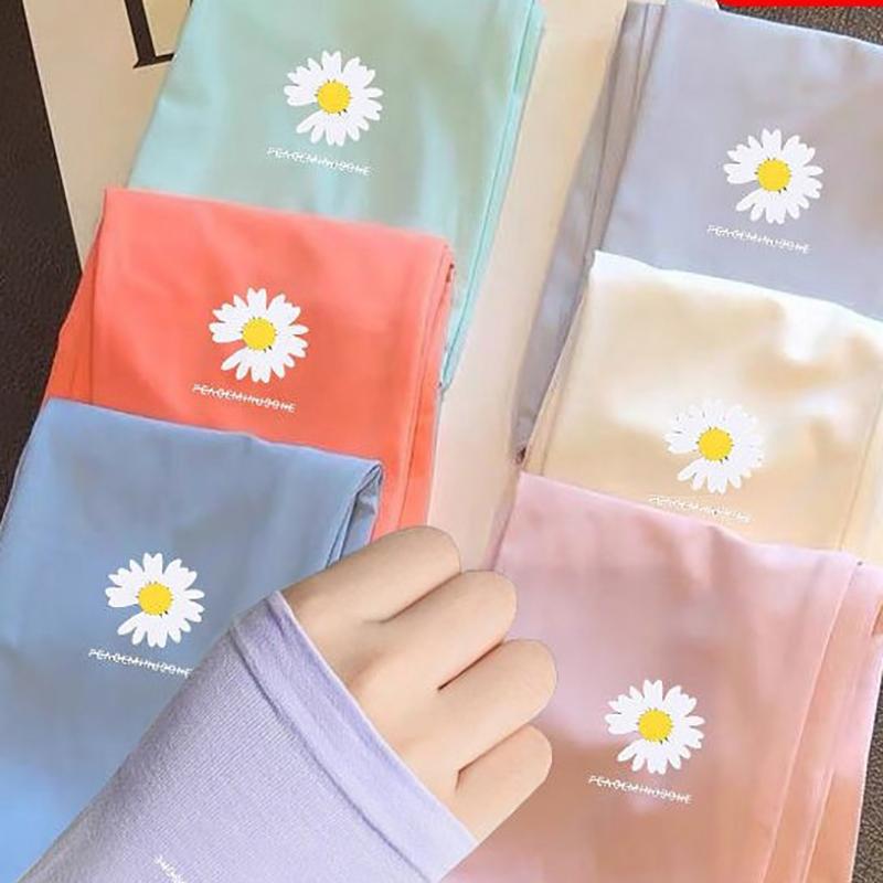 Daisy Sunscreen Ice Sleeve Female Ins Breathable Uv Arm Sleeve Male Ice Silk Sun