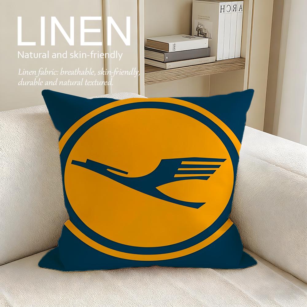 Brand Lufthansa Cushion Cover Pillowcase Set Pcs X X Breathable Washable Sofa Cushion Cover