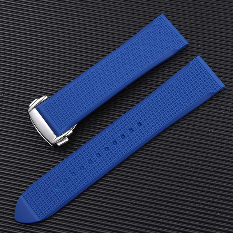 Watchband for Omega Seamaster 300 Speedmaster for 19mm 20mm 21 22mm Rubber Silicone Soft Waterproof and sweat proof Watch Strap