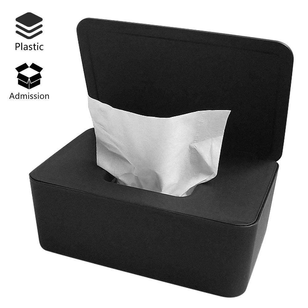 Wet Wipe Box with Dust Cover, Wet Tissue Box, Household Desktop Storage Box, Tissue Sealing Cover Box