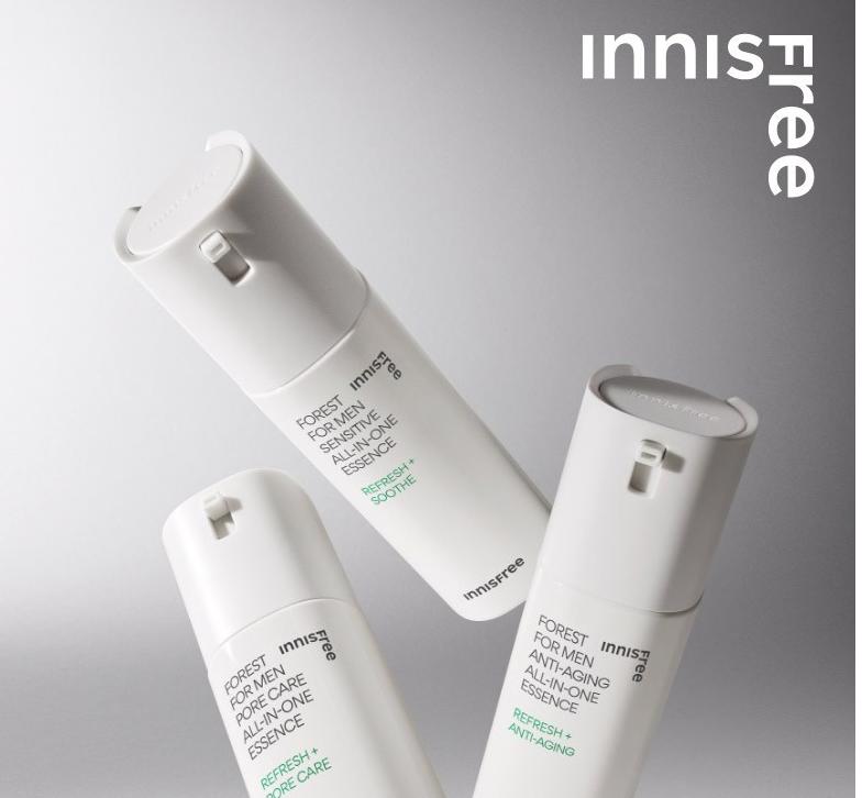 Innisfree For Men Forest All-in-One Essence, Toner, Lotion, Cleansing Foam (6 Types)