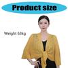Fashionable Openwork Knit Poncho Essential Summer Accessory Shoulder Wrap Women Shawl for Various Occasion