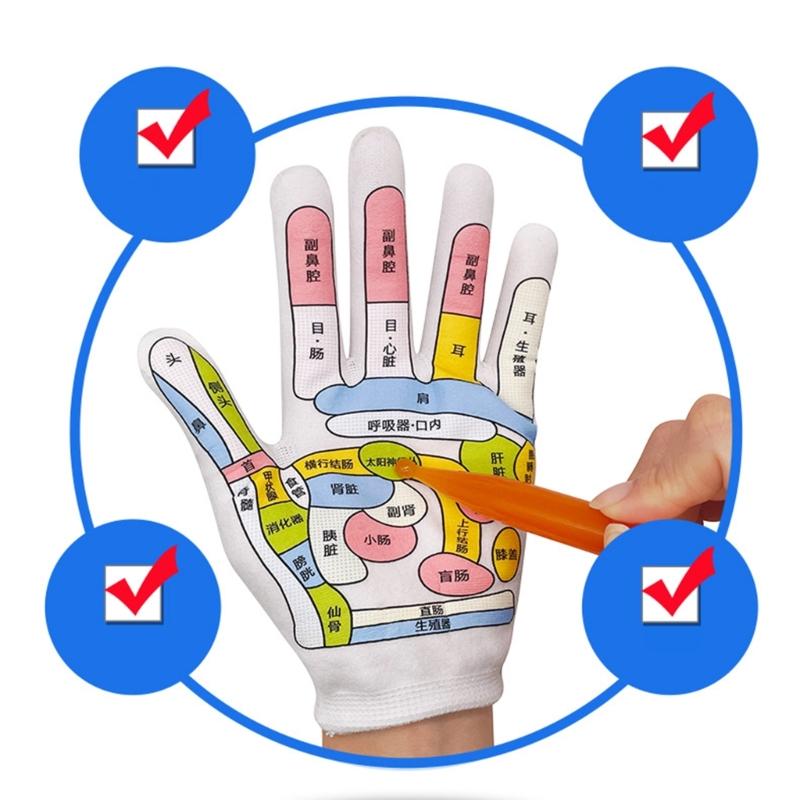 Adult Elastic Reflexology Tools for Household Hand Spa Hand Tired Relieve Gloves