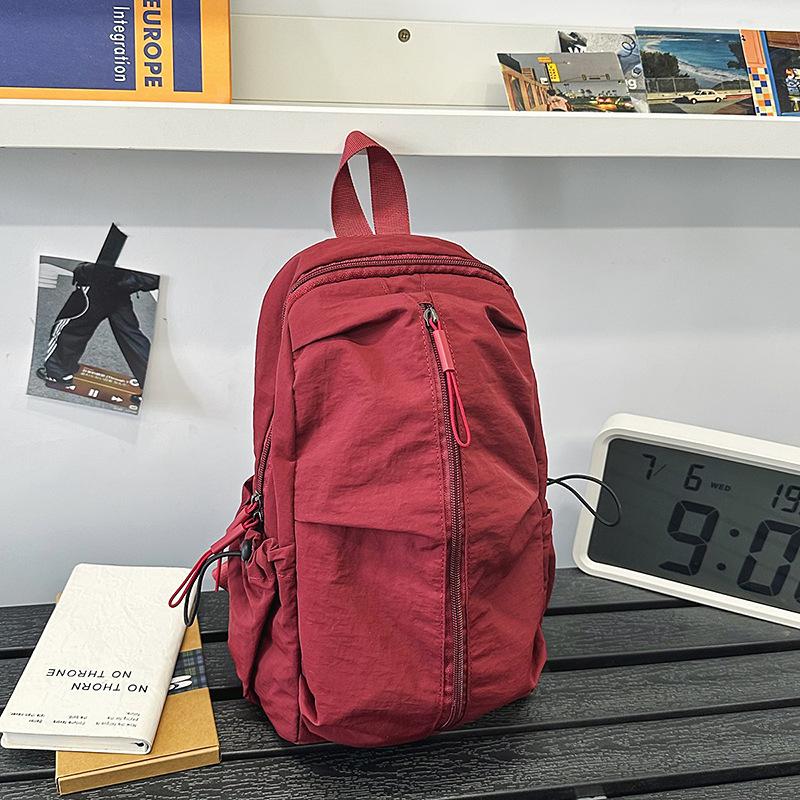 2-in-1 one-shoulder, double-shoulder backpack, chest bag, waterproof, wear-resistant, simple, solid color outdoor commuter bag, high value