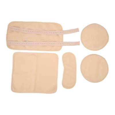 4pcs Castor Oil Packs Set Prevent Leakage Adjust Strap Reusable Castor Oil Wrap for Neck Waist