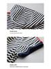 Women's Summer 2023 Elegant Striped Hooded Mid-Length Dress