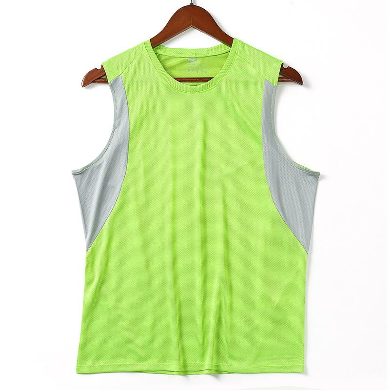 

Men s Spring-Summer Quick-Dry Breathable Tank Top for Outdoor Fitness, Marathon Running, and Basketball Training. XXXL неоновый зеленый