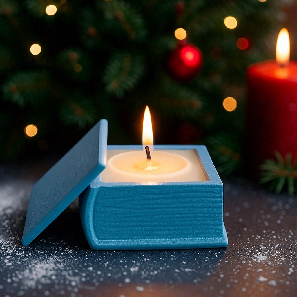 Crystal Epoxy DIY Book Jewelry Decoration Box Mold Book Scented Candle Ornament Silicone Mold