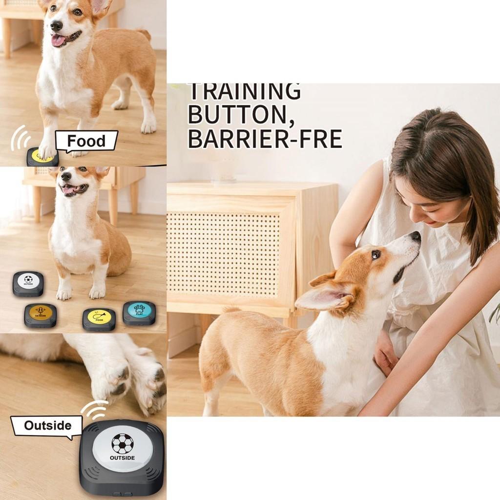 Interactive Talking Pet Training Toy Plastic Dog Buttons Set For Teaching Your Dog To Talk