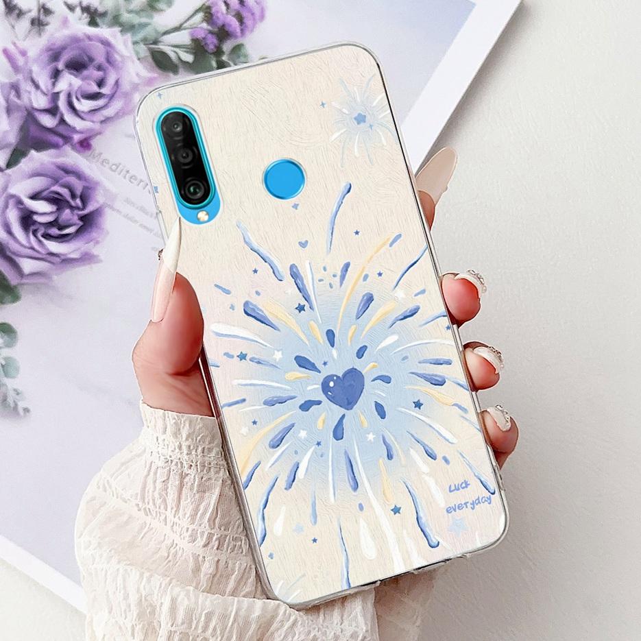 For Huawei P30 Lite Case Cool Dragon Pattern Cover Clear Silicone Soft Slim Phone Case For Huawei P30 Pro P 30 Lite P30Lite Bags
