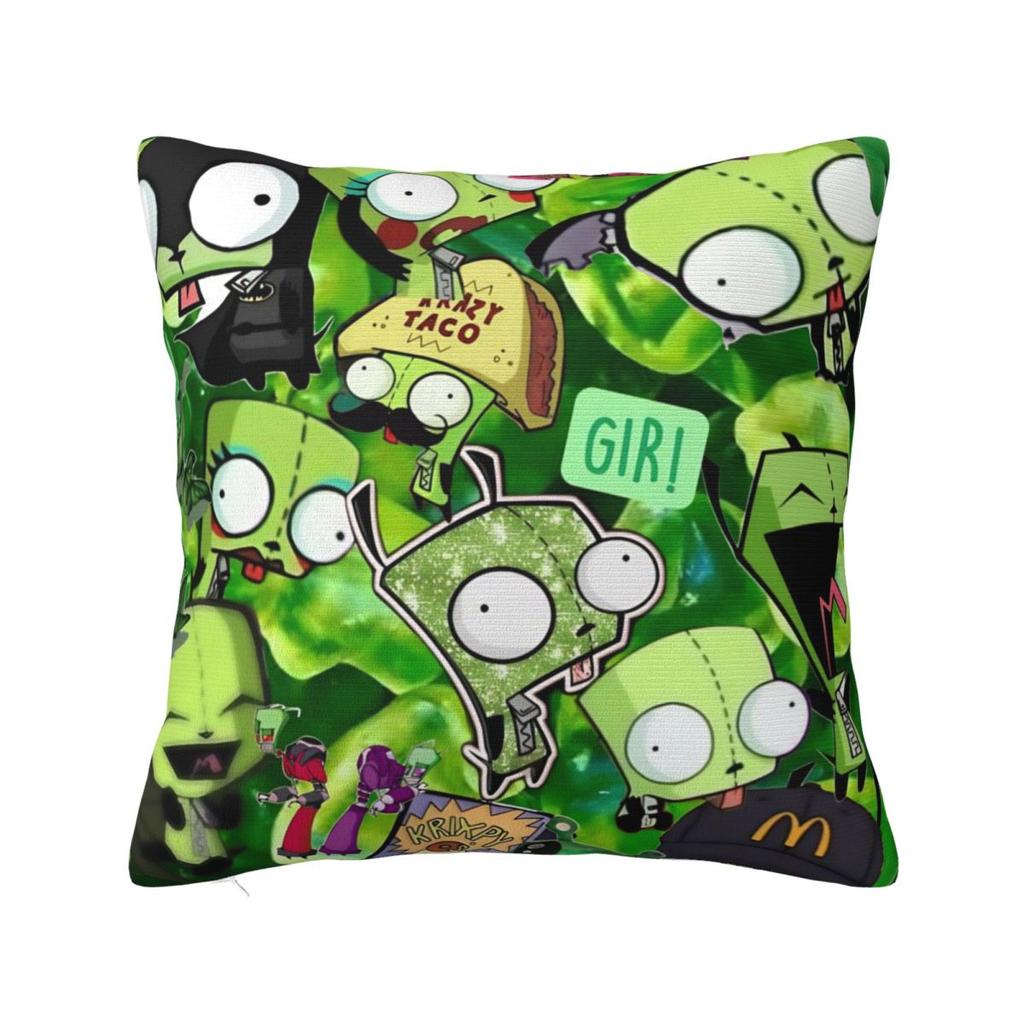 Invader Zim Gir Dib Robot Povlak na polštář Americký animovaný povlak na polštář na pohovku ložnici domácí dekorace Povlak na polštář Povlaky na polštáře Dárek