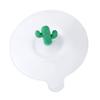 Silicone Cup Lid Cactus Decor Round Cute Dustproof Leakage Proof Multifunctional Cup Cover Grass
