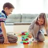 Montessori Stacking Tower Colorful Building Balance Block with Dice for 1-3 Players Family Party Game Interactive Birthday Gift