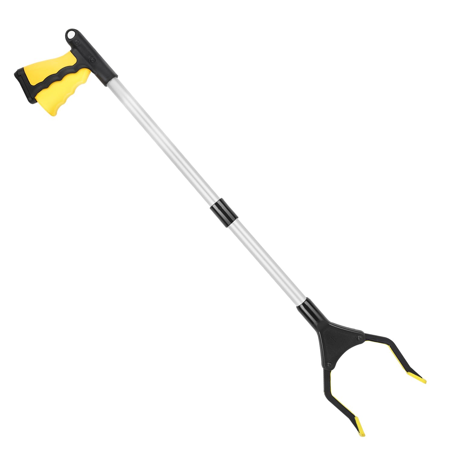 

Nuovoware 83cm Magic Long Extendable Trash Picking Tool with Rotating Aluminum and ABS Arm Versatile Yellow Reacher, Multi-Purpose Hand, 360-Degree