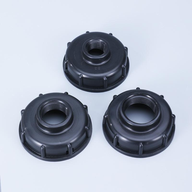 2Pcs S60x6 IBC Tote Tank Fitting Hose Drain Adapter 1/2inch 3/4inch 1inch Thread IBC Tank A Dapter Tap Connector Replacement