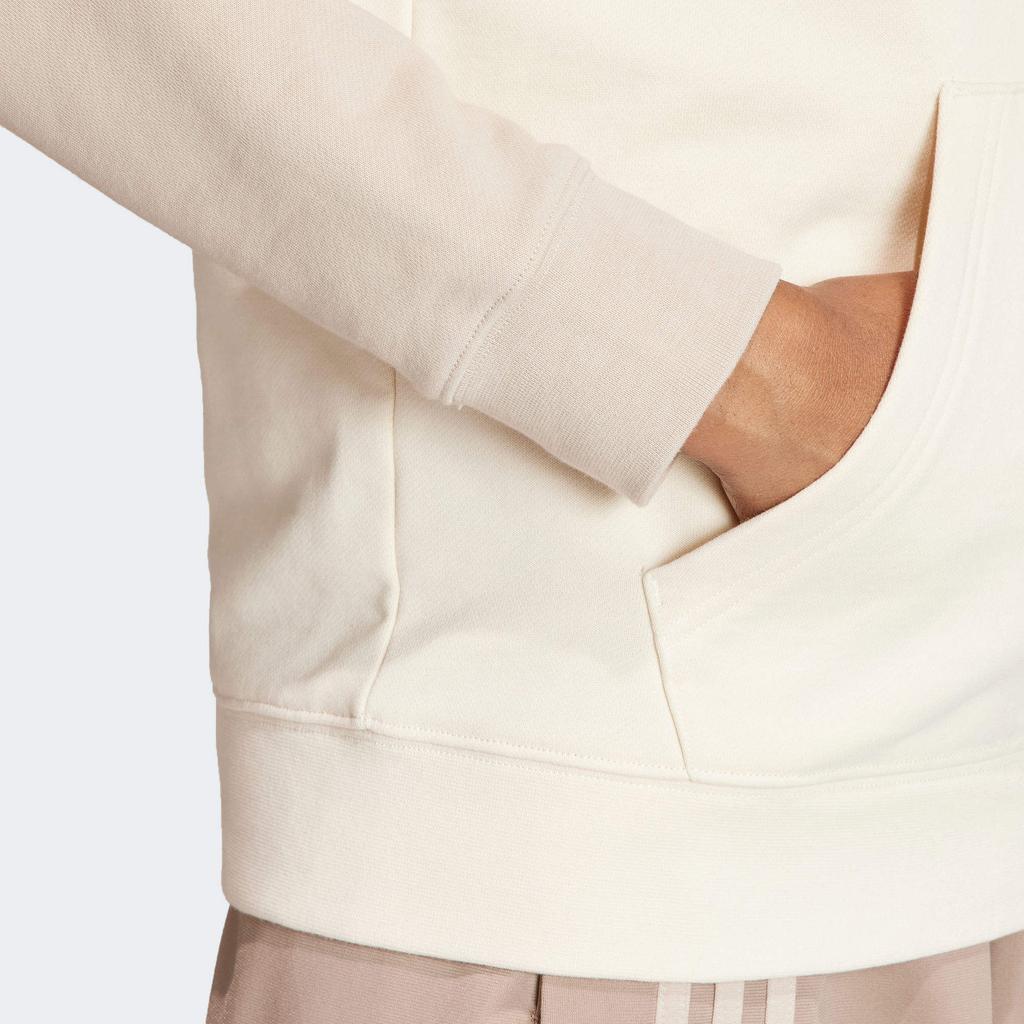 Adidas Originals Neutral Court Patchwork Logo Hoodie Women Hoodie Beige IS5244