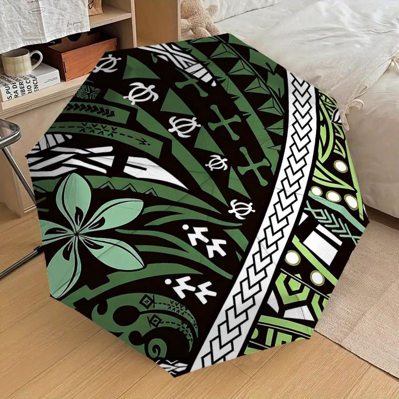 1PC Tattoo Pattern Umbrella-8-Rib Reinforced Portable Folding Travel Suitable for All Seasons Outdoor Daily Use-J403