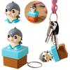 2025 New Tung Tung Tung Wooden Stick Man Button Keychain with Luminous Sound Keychain  Pendant Anime Peripheral Decor Gifts