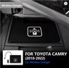 Car Qi Wireless Fast Charger Charging Pad PVC For Toyota Camry 2018-2022