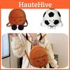 New Fun Sports Football Basketball Plush Toy Shoulder Bag Doll Children's Gift Creative Doll Backpack