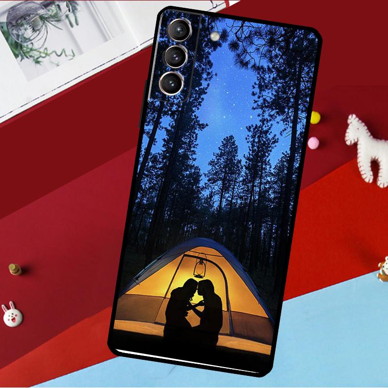 Camping Nature Funda For Samsung Galaxy S26 S25 S24 S22 S23 Ultra Plus S20 S21 FE S9 S10 S25 FE Phone Case