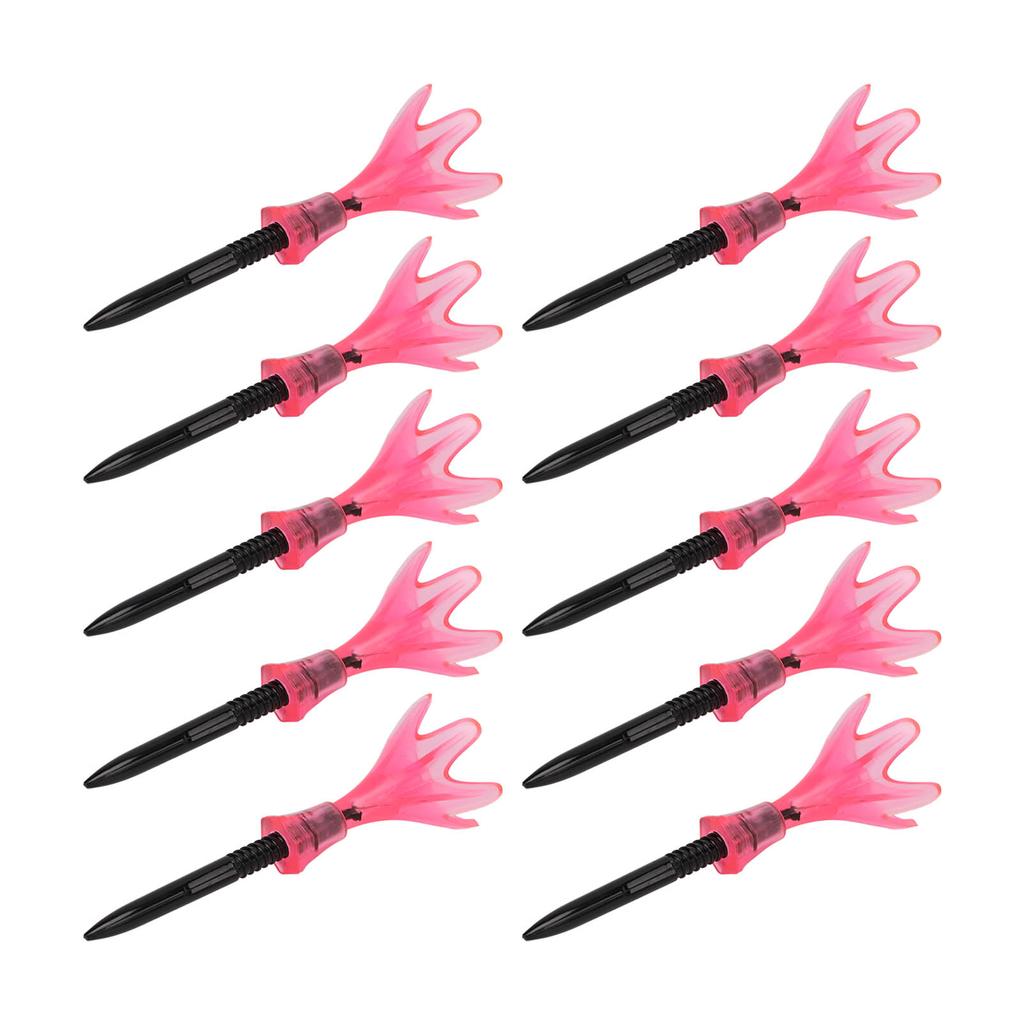10pcs Plastic Golf Tee Ball Holder Adjustable Height Stable Practice Aids Accessories Gift for