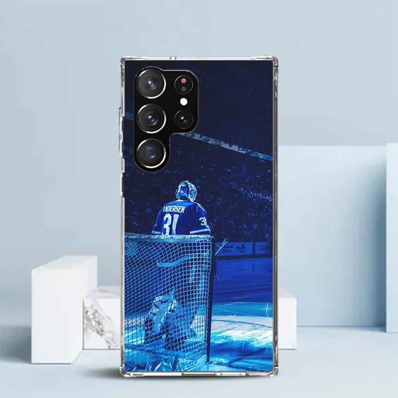 Ice Hockey Rink Sport Phone Case For Samsung Galaxy S24 S25 Edge S26 Ultra S22 S23 Plus S21 + S20 FE Soft TPU Back Cover Galaxy