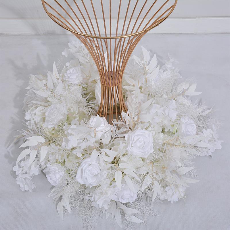 40-80CM Hot Selling Floral Flower Balls Misty Hydrangea Rose Blend Eye Catching for Table Settings and Iron Frame Vase Decor