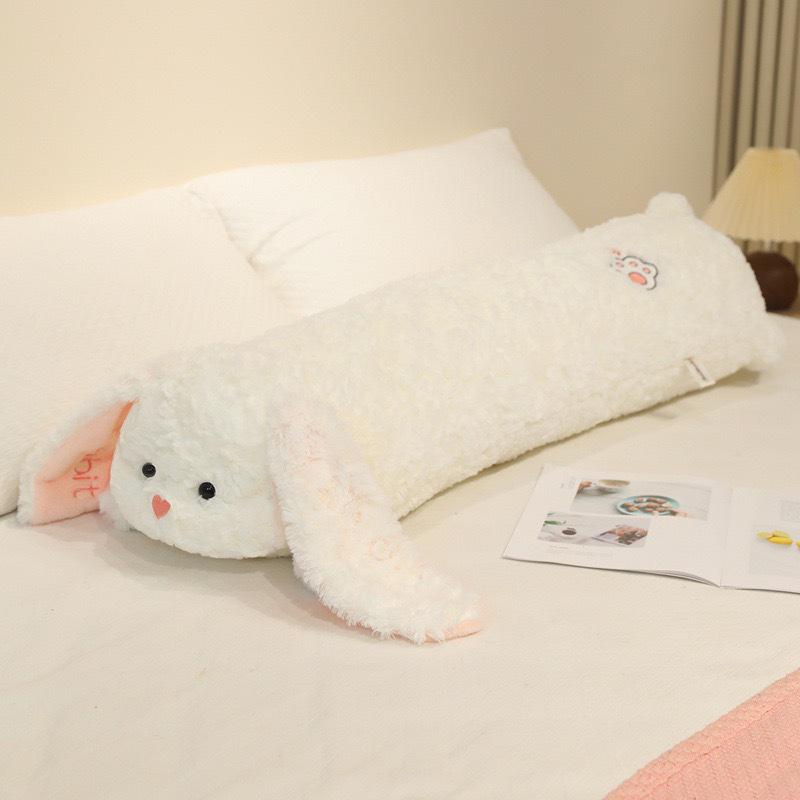 Cute Bear Long Plush Hugging Pillow – Animal Toy & Sofa Cushion, Perfect Birthday Gift