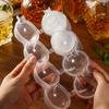 1pc 4 Sphere Ice Ball Maker Mold, Plastic Cocktail Whiskey Ice Tray Multifunctional Home Chocolate Molds, Kitchen Gadgets for Freezer, Bar Accessories