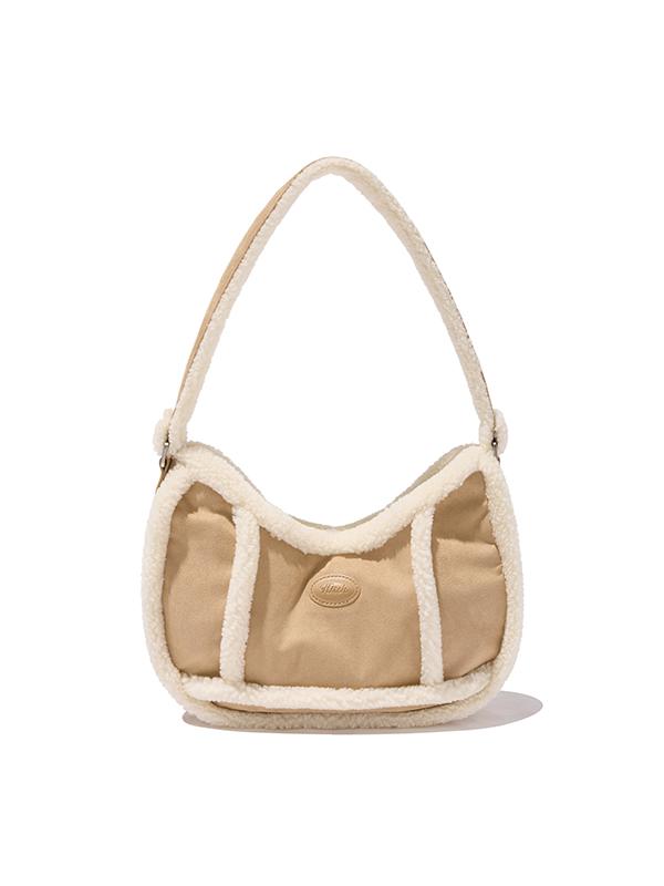 Kirsh Mustang Suede Fur Hobo Bag [Camel]