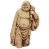 Beige Buddha Reisender Gartenfigur