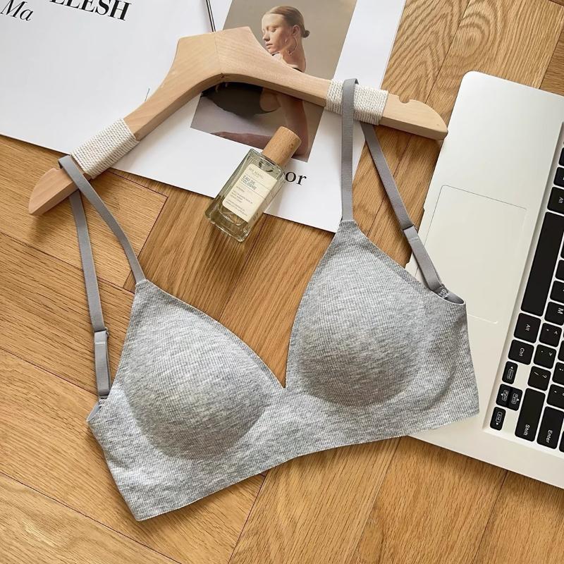 Women's Two Way Push Up Backless Bra Triangle Cup Invisible Seamless Wire Free Beautiful Back Bra