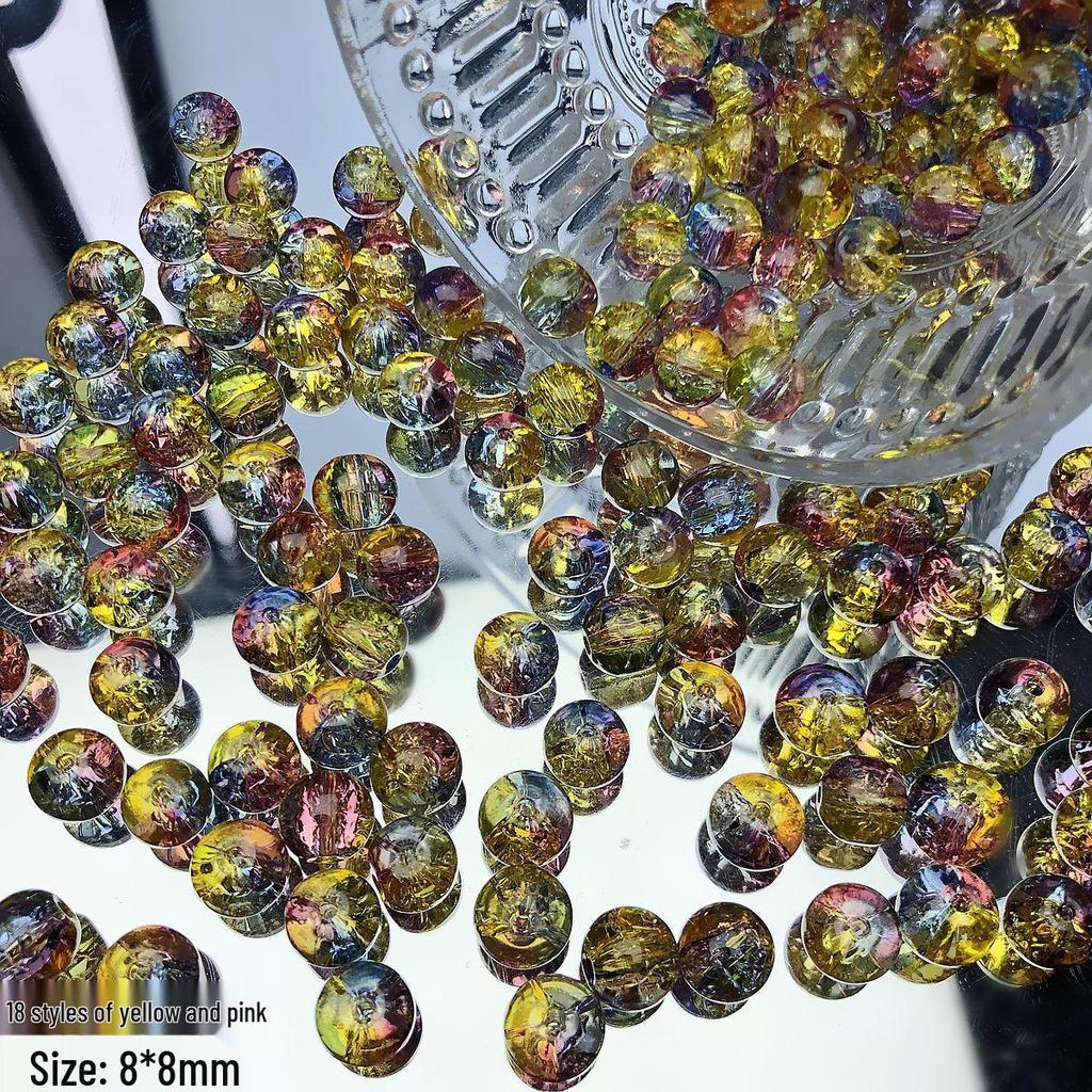 Purple Lampwork Glass Beads: Imitation Jade Fragments for DIY Jewelry Making