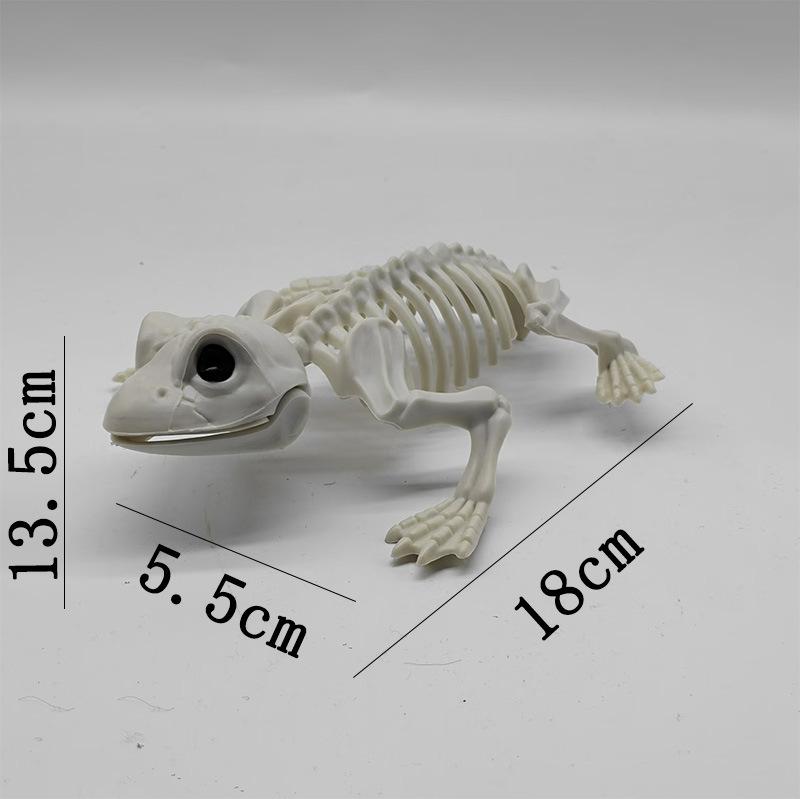 Halloween Scene Decorations Animal Skull Skeleton Ornament Simulation Plastic Crow Mouse Scorpion Decorative Props