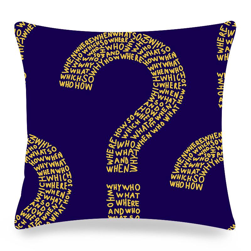 Home Decor Colorful Patterns Decorative Digital Print Pattern Cushion Cover Suitable for Sofa Bedroom Car Pillow Cover