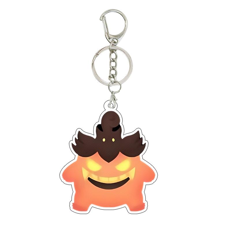 Anime Cartoon Gengar Halloween Day Acrylic Keychain Kawaii Pocket Figure All Saints' Day Creative Pendant Decoration Gifts Toys