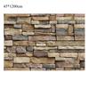 PVC 3D Brick Stone Wallpaper Waterproof Vintage Style Peel and Stick Wall Sticker Removable Self-adhesive Background Wallpaper