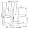 VidaXL Salon de Jardin 3 pcs, Canapés de Patio, Ensemble de Meubles, Mobilier de Terrasse Arrière-cour Exterieur, Bois 832633
