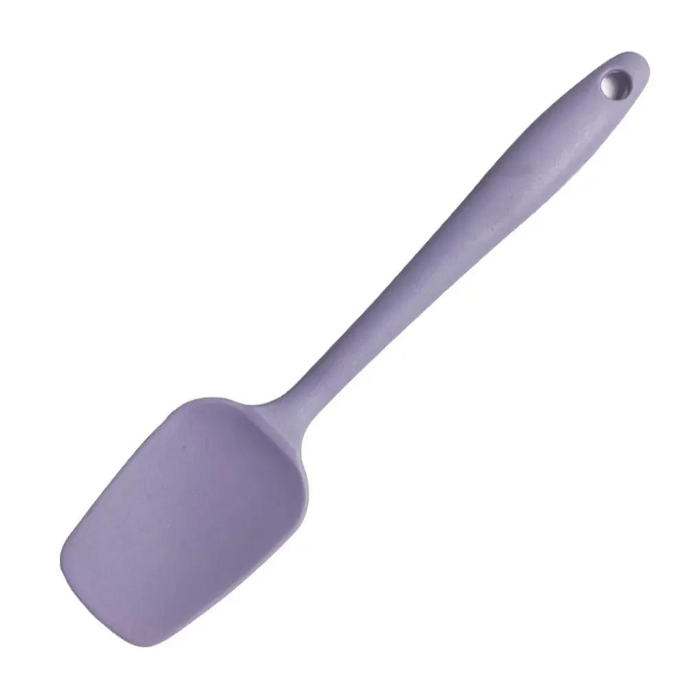 High Temp Resistant Silicone Spatula Cream Scoop Non-stick Kitchen Tool for Baking & Daily Cooking