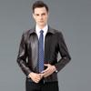 Spring and Autumn Genuine Leather Jackets for Men  Sheepskin Lapels  Middle-aged Men's Casual Leather Jackets