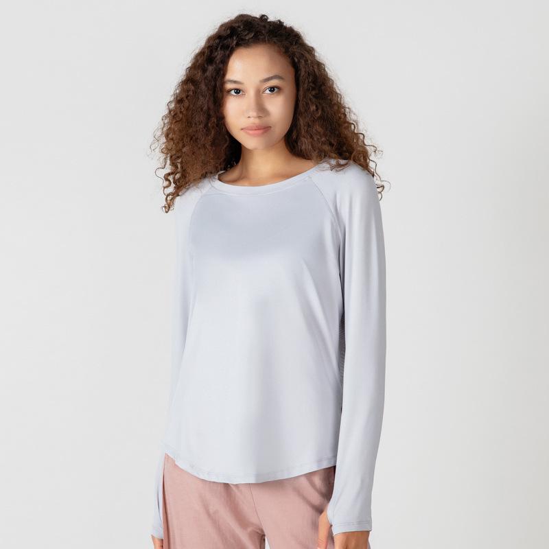 

Women s Quick-Dry Mesh Patchwork Long Sleeve Yoga Top Large