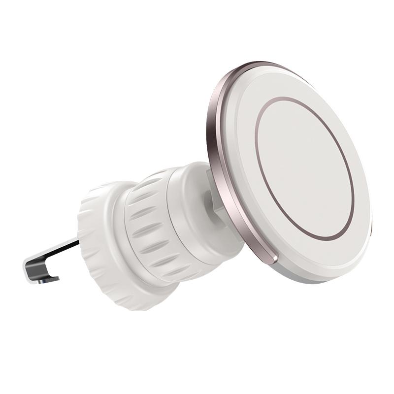 Magsafe Car Phone Holder,Powerful Magnetism Premium Quality Single-Hand Operation Metal Hook Magnetic Car Phone Mount
