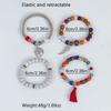 Bohemian Beaded Bracelet Set, Women's Stackable Stretch Bracelets with Tassel & Wing Charm