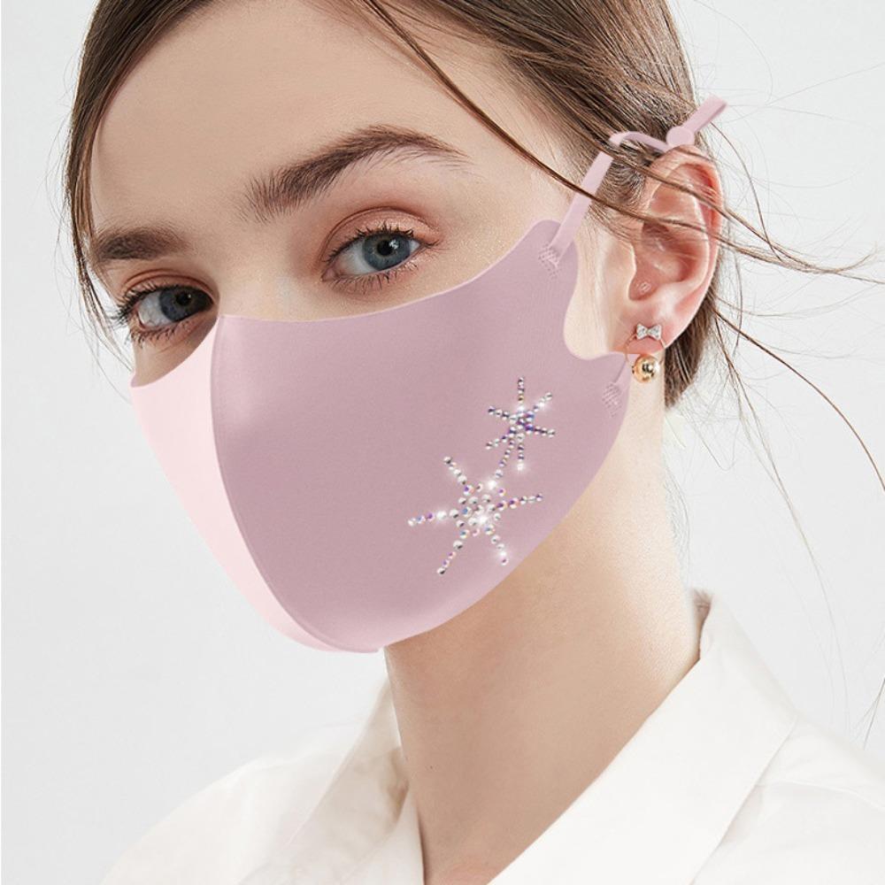 Breathable Ice Silk Mask Anti-UV Anti-sun Mask Fashion Riding Face Mask  Gift